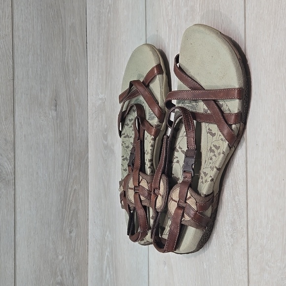 Merrell Women Ankle Leather Strappy Sandals Slide shoes sz 9 - Picture 1 of 10